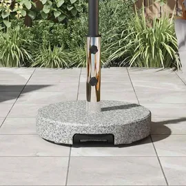 vidaXL Schirmständer Granit Ø 45 x 37,5 cm Grau