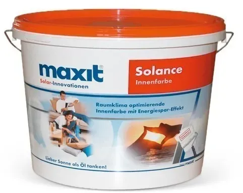 Raumklimaoptimierende Innenfarbe - maxit Solance - weiß - 5ltr