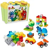 LEGO DUPLO Classic Steinebox Autos und LKWs, Spielset mit Fahrzeugen für Kleinkinder ab 1.5 Jahren, kreatives Lernspielzeug, Auto-Spielzeug und Rennwagen-Set 10439