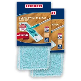Leifheit Wischbezug CLEAN Twist M Ergo POWER CLEAN M super soft Set