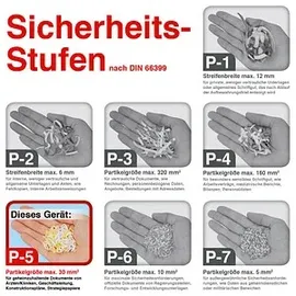 LMG AS1650MQ Aktenvernichter mit Partikelschnitt bis 16 Blatt, schwarz