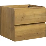 Badplaats - Waschbeckenunterschrank Angela 60cm - Eiche - Unterschrank Badmö