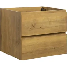 Badplaats - Waschbeckenunterschrank Angela 60cm - Eiche - Unterschrank Badmö
