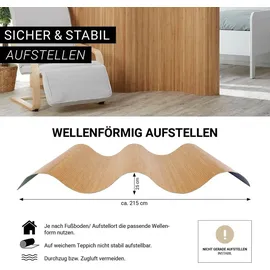 Homestyle4u Paravent Raumteiler in Braun 250x200 cm 302