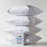 Homescapes Kissenbezug 4er-Set 60 x 60 cm Weiss