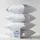 Homescapes Kissenbezug 4er-Set 60 x 60 cm Weiss