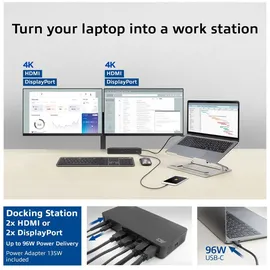 Act USB-C-Dockingstation Schwarz AC7160