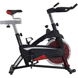 JK Fitness Indoor Cycle Heimtrainer mit Riemenantrieb, Heimtrainer 9JK517 Schwar