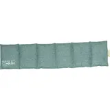 herbalind Getreidekissen Weniger Kopf - Mehr Herz grün Bio-Körner 6-Kammern Flanell 66x15