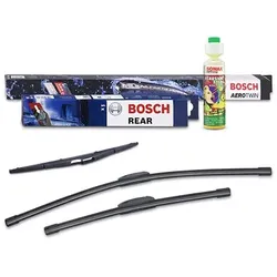 Bosch Wischer vorne +hinten +Scheibenreiniger für Peugeot