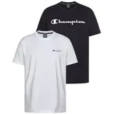 Champion T-Shirt (Packung, 2er-Pack) schwarz 4XL (68/70)
