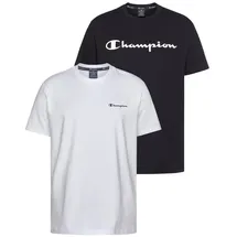 Champion T-Shirt (Packung, 2er-Pack) schwarz 4XL (68/70)