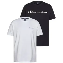 Champion T-Shirt (Packung, 2er-Pack) schwarz 4XL (68/70)