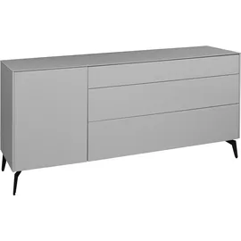 Mäusbacher Imola Lowboard 1 Stk. 120 cm Grau Glas/Metall/Spanplatte
