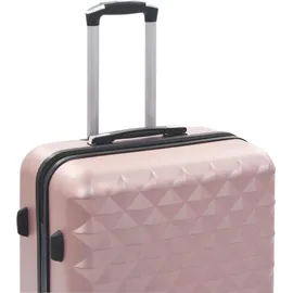 vidaXL Hartschalen-Koffer-Set 3-tlg. roségold