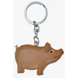 Cornelißen Schlüsselanhänger Holz Anhänger, Schwein, Ente, Robbe, Tierfigur Motiv (1-tlg), Tasche - Rucksackanhänger, Einzigartiges Design bunt