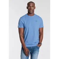 Delmao Rundhalsshirt, Kurzarm, Regular Fit, basic, aus 100% Baumwolle,