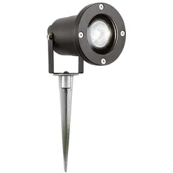 LED Außen Lampe Leuchte Alu Schwarz Garten Veranda Terrasse Hof Weg Beleuchtung