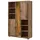 Massivmoebel24 Schrank Akazie 118 x 180 x 40 cm beige