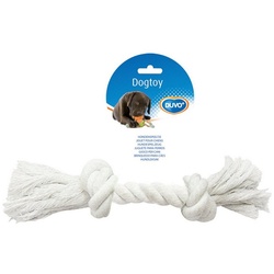 DUVO+ Spielknochen Hundespielzeug Knot Baumwolle weiß, Maße: 35 cm
