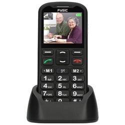 Fysic F10 Seniorenhandy (5.6000 cm/2.2 Zoll, Mobiele Handy für Senioren mit Notruftaste – Seniorenhandy 4G) schwarz