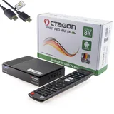 Octagon Spirit Pro Max 8K UHD Android TV 11 Media Streaming Box, 5G WLAN, BT Fernbedienung, ARM Mali G31 MP2 450, ARM Cortex-A55, 4GB RAM, 64GB Flash, USB 3.0, HTS e-com HDMI-Kabel