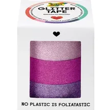 Folia Glitter Tape 3 Rollen rosa/pink/lila