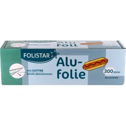 Folistar Alufolie mit Cutterbox 300m 300m / Rolle
