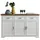 Möbel Boss Sideboard Jasmin 166 x 102 x 48 cm Weiß / Braun