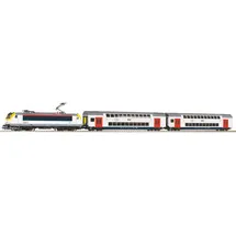 PIKO 59108 H0 SmartControl WLAN Set mit Bettungsgleis SNCB Doppelstock-Personenzug