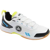 Jako Flow II ID Hallenschuhe 009 / weiß/skyblue/neon gelb