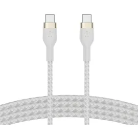 Belkin BoostCharge Pro Flex USB-C auf USB-C Kabel (3m, weiß