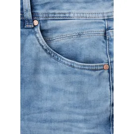 STREET ONE High Waist Barrel Leg Jeans, im Loose Fit - blau