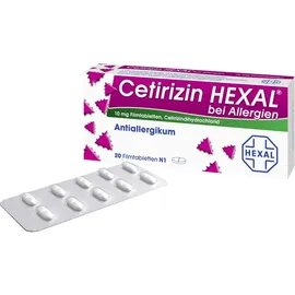 Hexal Cetirizin Hexal bei Allergien Filmtabletten 20 St.