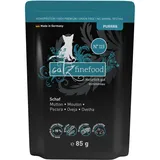 Catz Finefood Purrrr Schaf Monoprotein Katzenfutter nass N° 113, für ernährungssensible Katzen, 70% Fleischanteil, 16 x 85 g Beutel