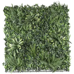 CREATIV green künstliche Pflanze Premium Blättermatte 100x100cm, UV-beständig, schwer entflammbar