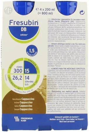 Fresubin DB Drink Cappuccino Trinkflaschen 4x200ml