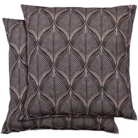 GO-DE Dekokissen "Klara", grau (anthrazit), B:48cm L:48cm, Bezug: 50%