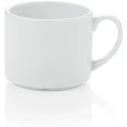 36x Becher Tasse, 300 ml, Hamburg System, weiß, Porzellan, Kaffeetasse