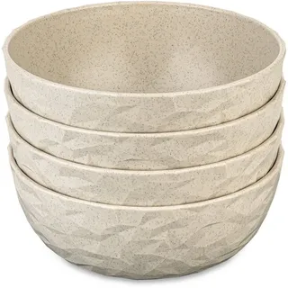 Koziol Club Organic Schale, 700ml, 4-teilig, sand