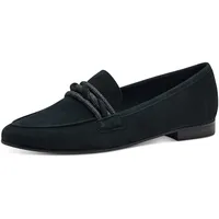 Marco Tozzi Slipper aus Leder Elegant, Blau (Navy), 36