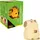 IDENA 40386 - LED Nachtlicht Capybara, Lampe aus Silikon mit Farbwechsel und Dimmer, ca. 11 cm groß, wiederaufladbar, USB Ladekabel inklusive, Beige