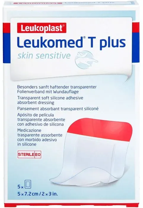 LEUKOMED T plus skin sensitive steril 5x7,2 cm 5 St.