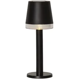 Star Trading - Tischlampe Parvus, Solar, Tischdekoration, Tischleuchte, Schwarz, Dämmerungssensor, Außenbereich, Warmweiß, 21 cm