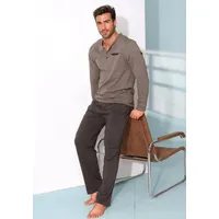 AUTHENTIC LE JOGGER Pyjama in braun-meliert-dunkelbraun, | Gr.: 48/50