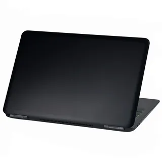 Laptop Folie Cover Abstrakt Klebefolie Notebook Aufkleber Schutzhülle selbstklebend Vinyl Skin Sticker (Lp26 Matt Schwarz, 17 Zoll)