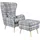 Home Affaire Polstergarnitur Charles Polyester 78 x 118 x 152 cm Grau