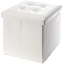 Rebecca Mobili Sitzwürfel 30 x 30 x 30 cm Weiß