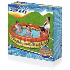 BESTWAY Runder Aufblasbarer Pool 168 x 38 cm (51202)