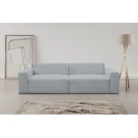 werk2 Sofa WERK2 "Zeus 3-Sitzer, B/T: 256/105 cm, Big-Sofa, modern & bequem", grau, B:256cm H:70cm T:105cm, 90% Polyester, 10% Nylon, Sofas, 2-Sitzer-Sofa, Curvy Trend 3-Sitzer mit urbaner Optik